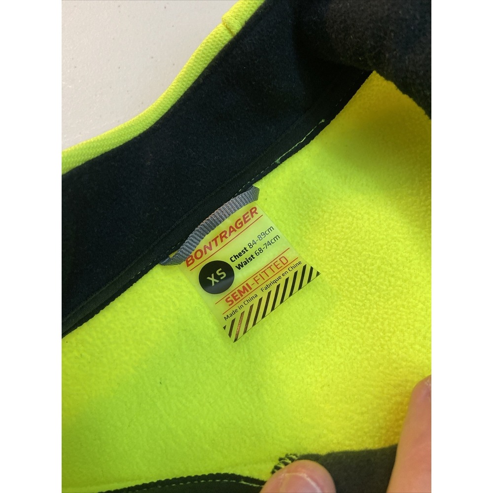 Bontrager Jacket XS Biking Semi Fitted Womens Neon Yellow - Picture 3 of 5